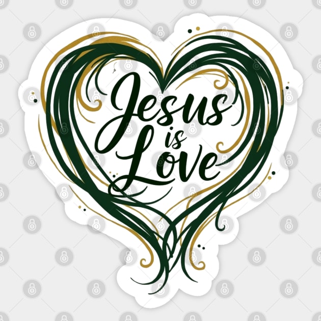 Jesus is Love Design Sticker by Rox